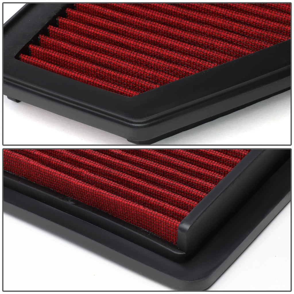 Red Washable Hi-Flow Air Filter for Honda CR-V III/Crider/City (2007–2013)
