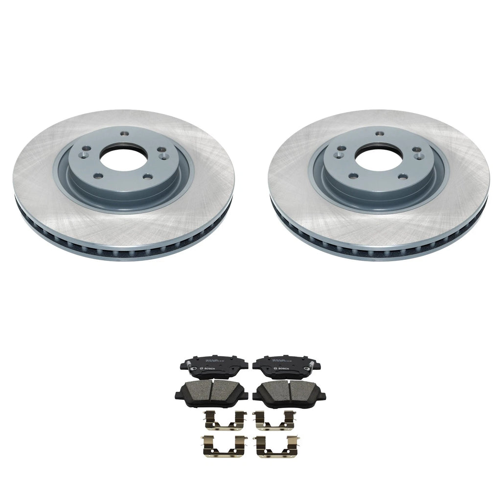 DuraGo Front Rotors & Bosch QuietCast Ceramic Pads for Optima (FWD)