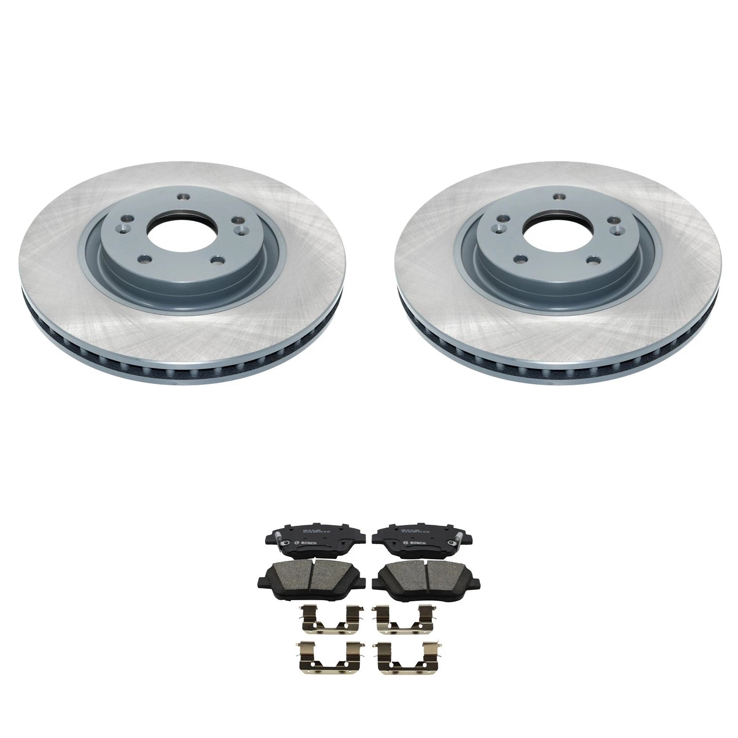 DuraGo Front Rotors & Bosch QuietCast Ceramic Pads for Optima (FWD)