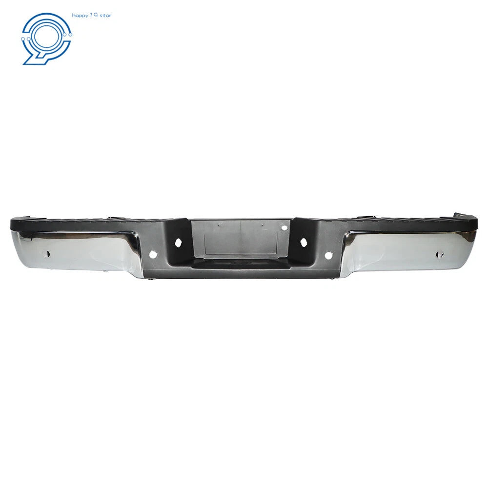 Chrome Steel Rear Bumper Assembly for Ford F150 (2009–2014) W/Sensor Holes