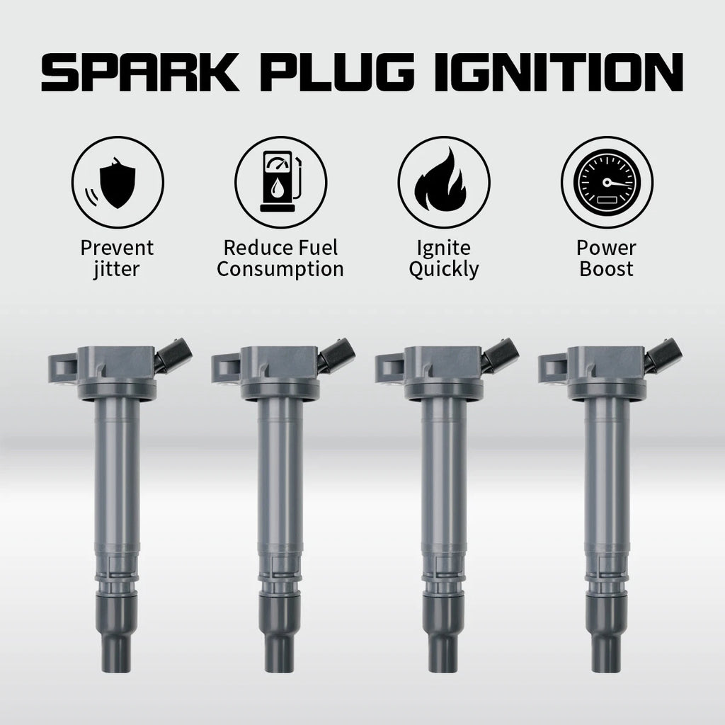 Set of 4 Ignition Coils UF507 for Lexus GS300 GS350 IS250 LS460 & Toyota Sequoia (2000–2019)