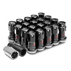 Set of 16 Aluminum Silver Lug Nuts + Adapter M12x1.25 for Rims