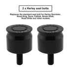 2X CNC Screw Mount Seat Bolt for Harley Dyna Softail Sportster Road King Glide