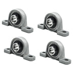 Set of 4 KP08 Spherical Roller Mounted Pillow Bearings for