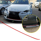 Red Front Grille Pinstripe Trim Sticker Decal for Lexus IS (2014–2017)