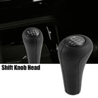 6 Speed Manual Gear Shift Knob for BMW  Faux Leather Black