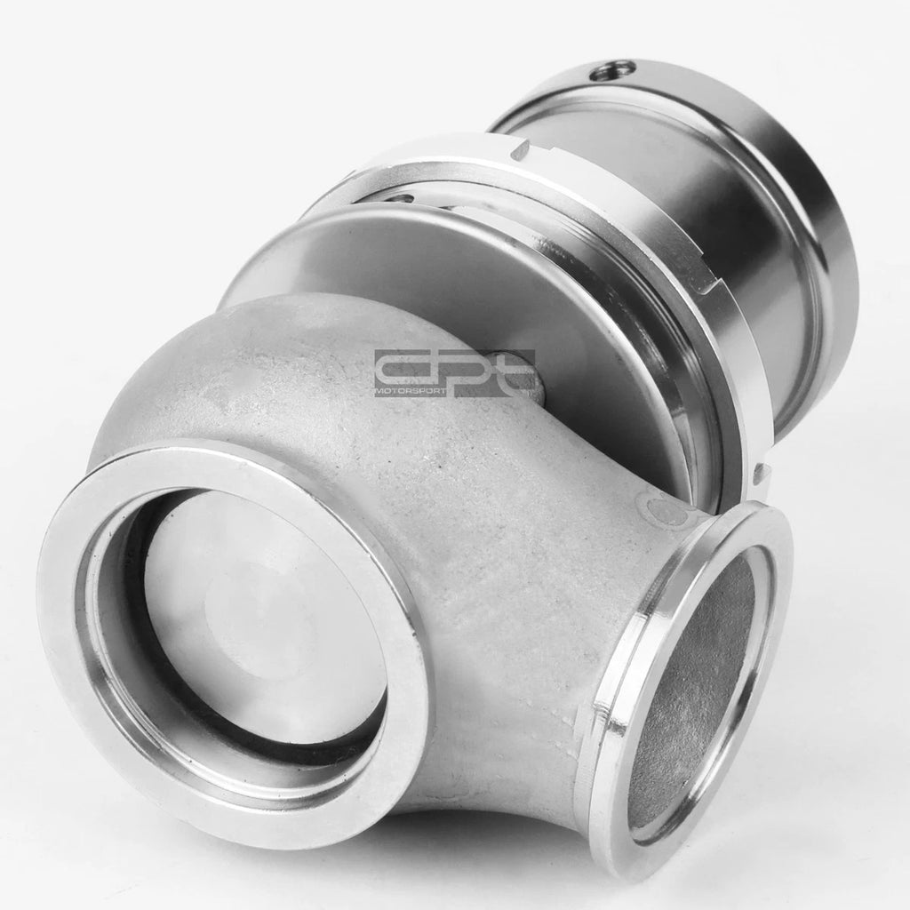 Universal 40mm Turbo V-Band Wastegate Bypass Exhaust + Spring Silver