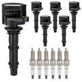 6X Ignition Coils + Iridium Spark Plugs for Mercedes-Benz C230 C300 ML350 (2007–2015)