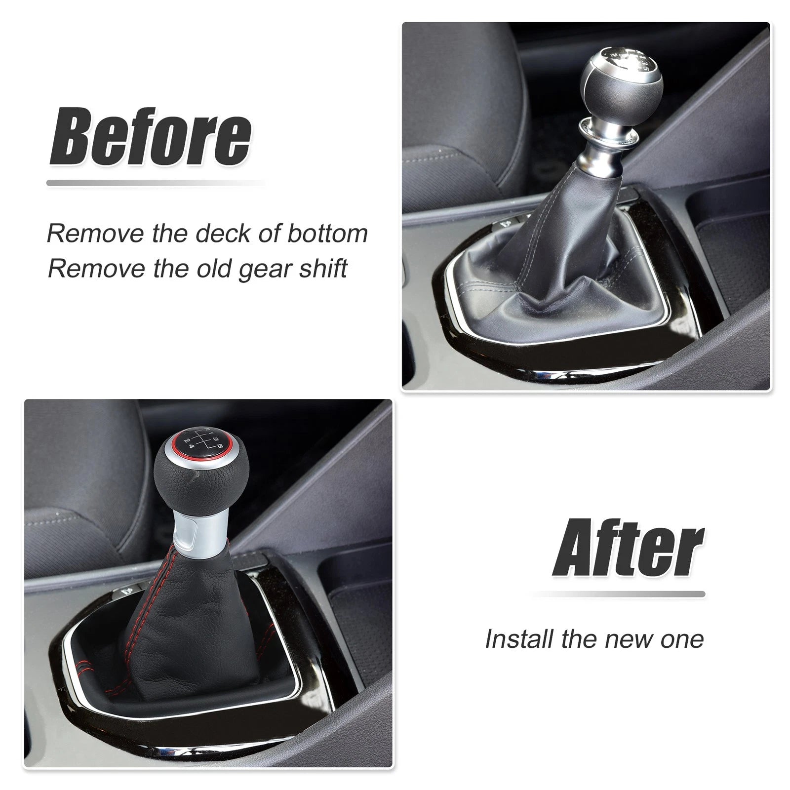 5 Speed Gear Shift Knob for Audi A3 8L (2000–2003) Black
