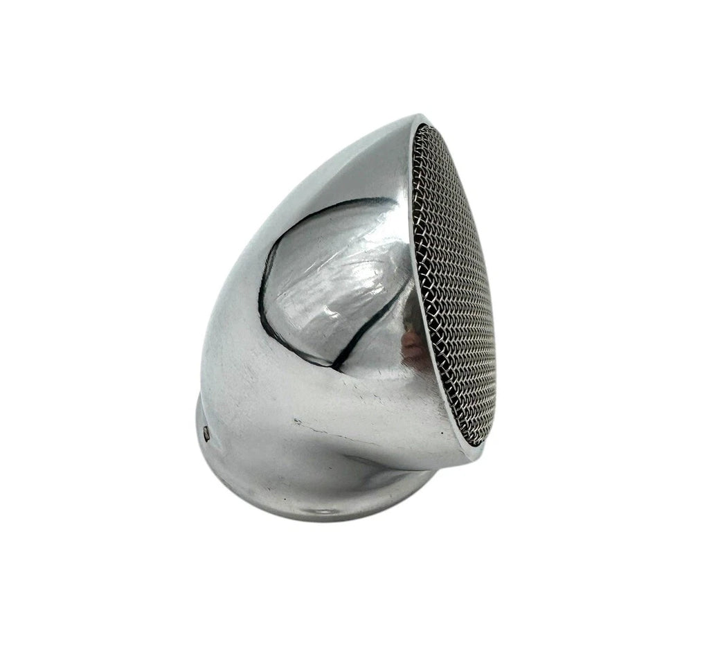 Air Cleaner Scoop Frog Mouth Polished for 2-5/8 Inch Carburetors