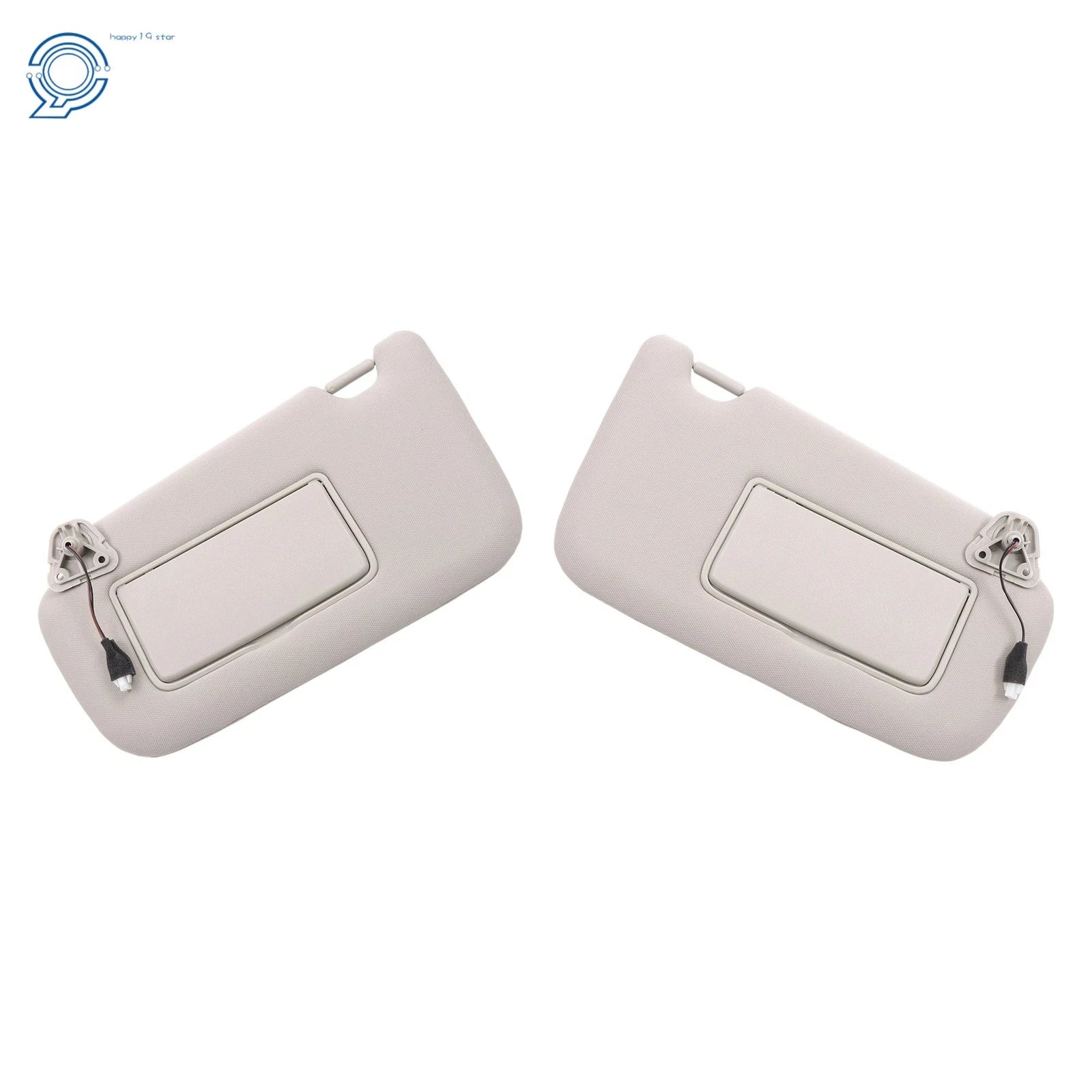 Set of 2 Sun Visors for Nissan Sentra (2013–2019) W/ Vanity Mirror Gray
