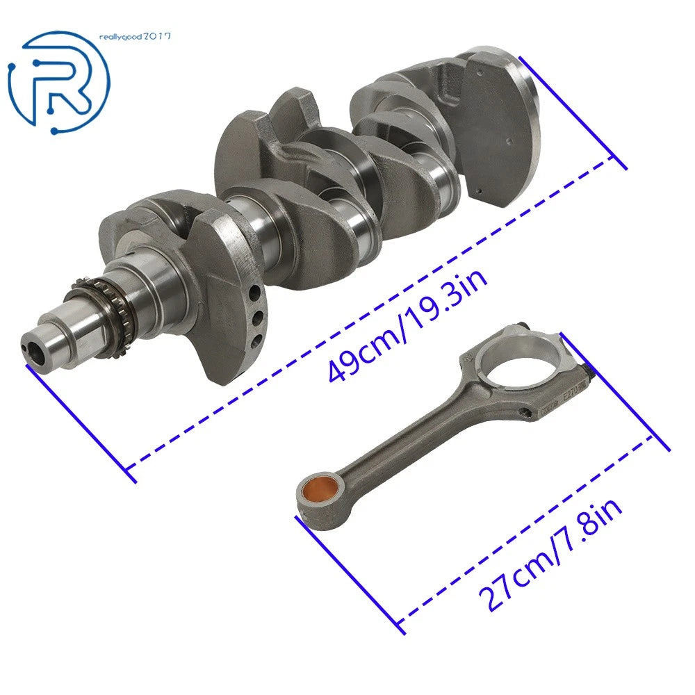 Engine Crankshaft Rods & Bearing Set for Hyundai Elantra Tucson KIA Soul (2011–2020)