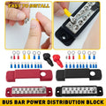12 Point Bus Bar Distribution Terminal Power Block for Car/Boat/Marine (180A 12V)
