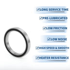 6812DD Deep Groove Ball Bearing for Scooter Skateboard Wheel (60x78x10mm)