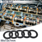 Set of 5 Oil Seal Rotary Shaft Seal NBR Rubber 50x72x7mm