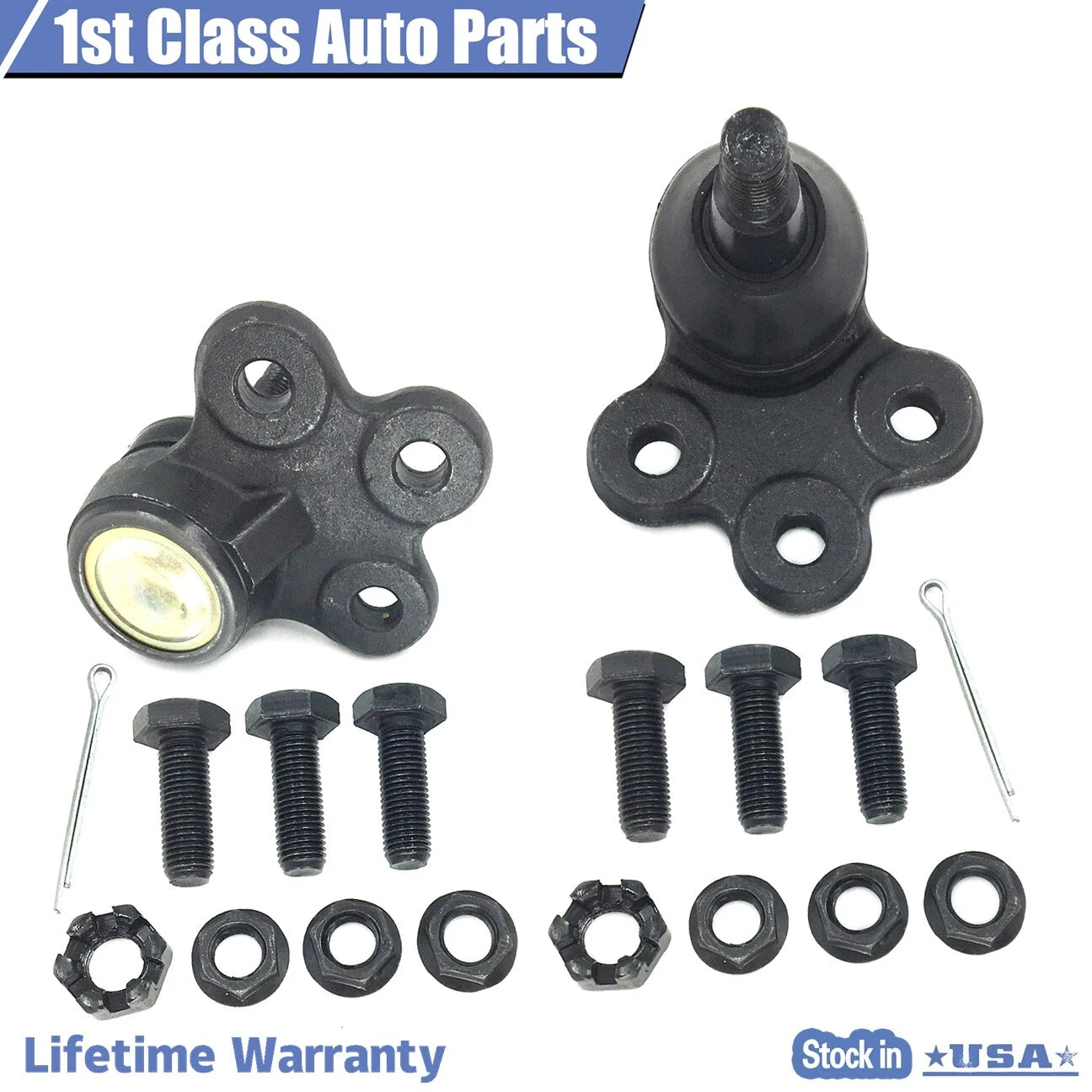 Set of 2 Front Suspension Lower Ball Joints for Pontiac Torrent Saturn Vue (1997–2015)