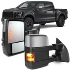 Chrome Power Heated Tow Mirrors for Ford F250-F550 (2003–2007)