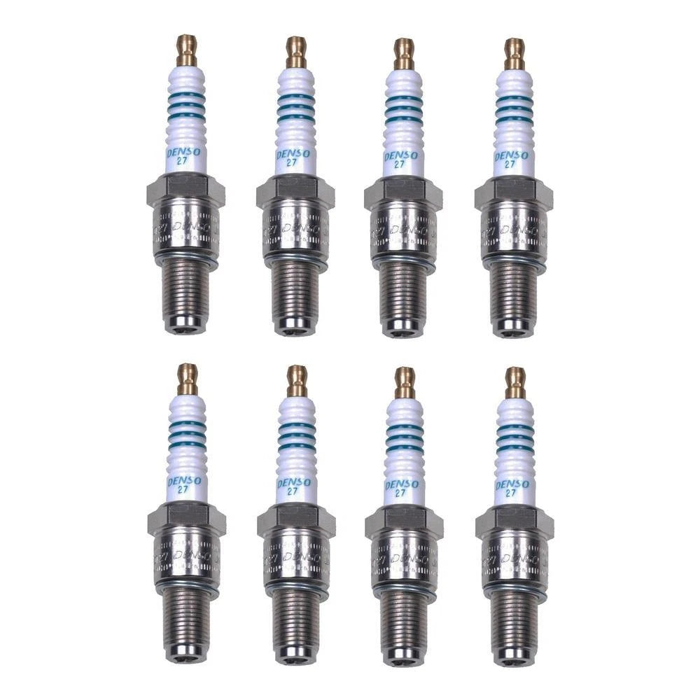 Set of 8 Denso Double Platinum Spark Plugs (Gap 0.032) for