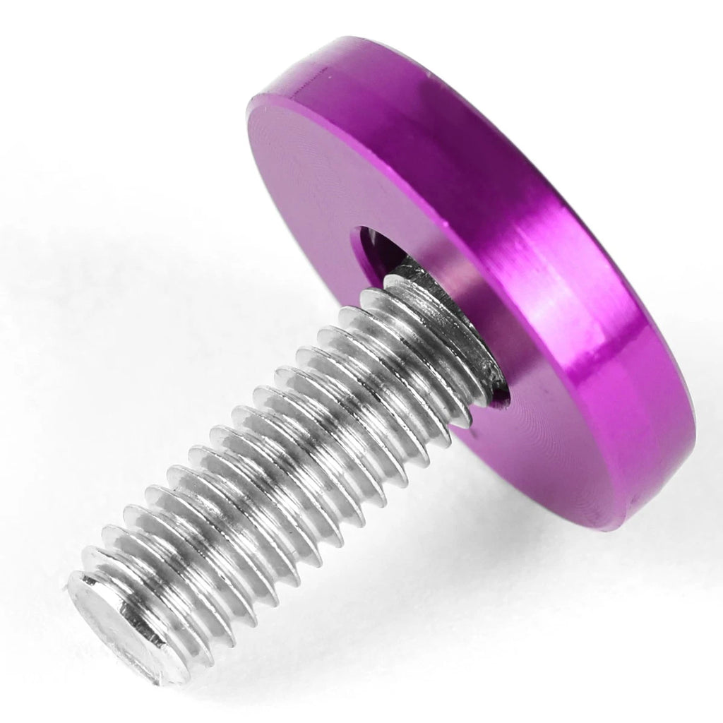 20 Pcs Purple 20mm Aluminum Fender Washers for M6 x 1.0 Bolt Holes