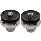 2 Spindle Assembly for John Deere 38" Deck (AM108925) w/ Pulley & Grease Zerk