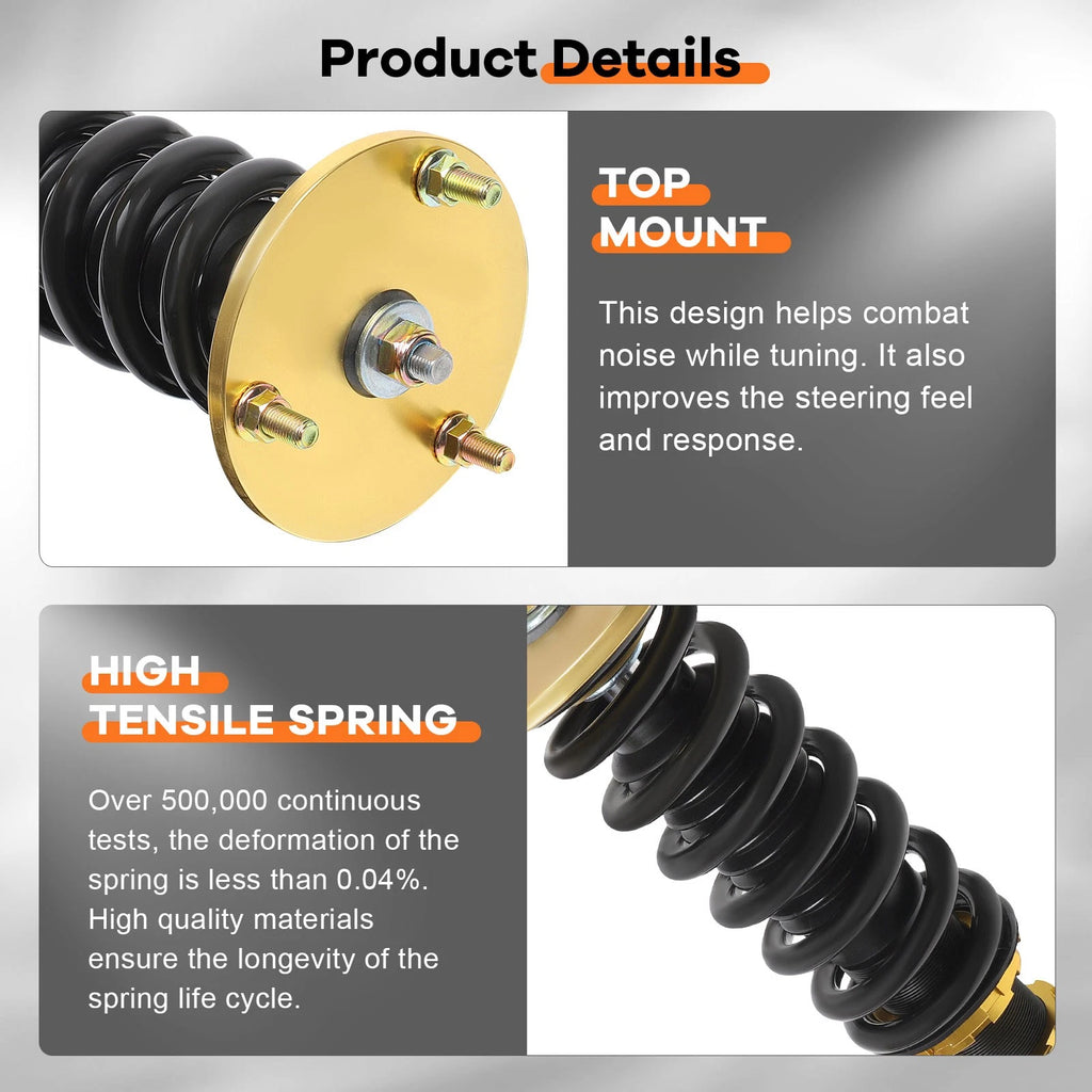 Coilovers for Lexus IS250 IS350 RWD (2006–2013) Adjustable Height Suspension