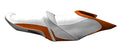 Hydro-Turf Seat Cover for SeaDoo GTS 130 GTI 130 Wake 155 (2011–2016) White/Orange