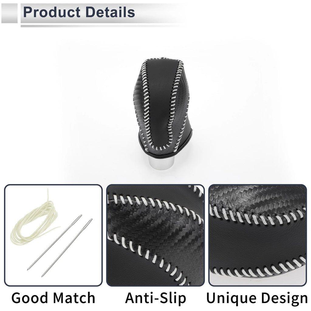 Gear Shift Knob Cover for Subaru Impreza (2017–2023) Black Carbon Fiber