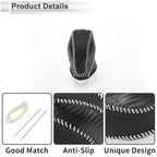 Gear Shift Knob Cover for Subaru Impreza (2017–2023) Black Carbon Fiber
