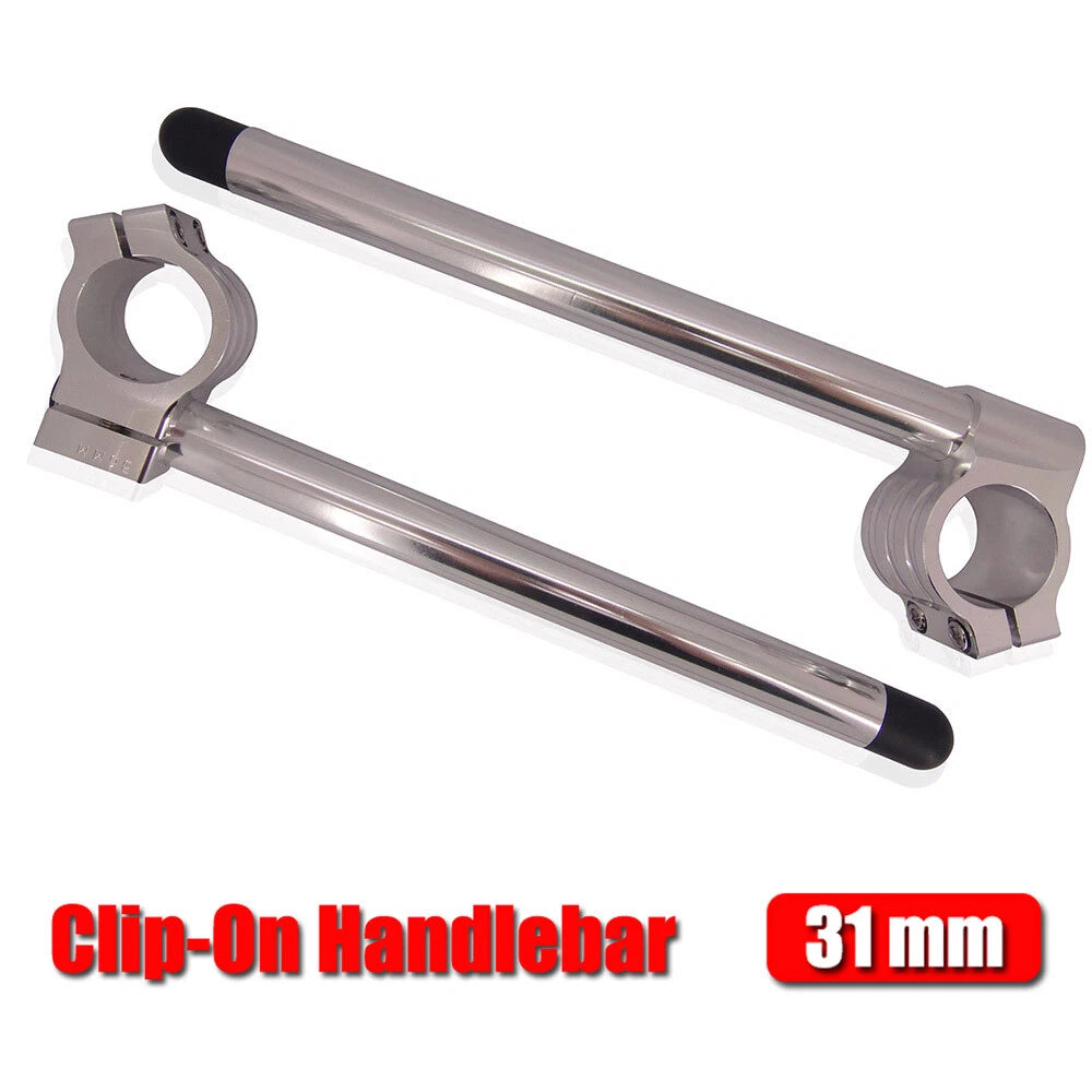 295mm Clip-On Handlebars for Universal Fit 31mm Motorcycle Fork Tubes