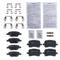 Set of 8 Ceramic Brake Pads for Saturn Aura (2007–2009)