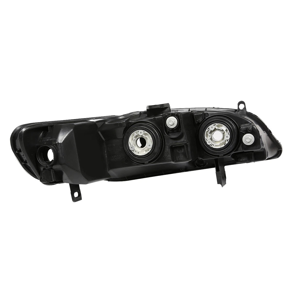 Pair of Black/Clear Signal Headlights for Honda Civic (1998–2002)