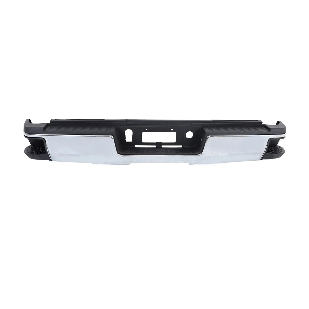 Chrome Steel Rear Bumper Assembly for Silverado Sierra 2500 3500 (2015–2019)