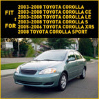 Set of 2 Front Bumper Cover Brackets for Toyota Corolla (2003–2008)