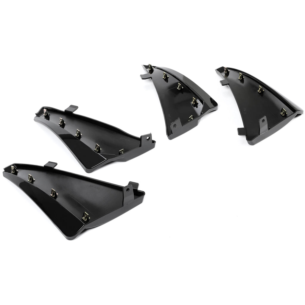 Set of 2 Mud Flaps for Corvette C8 (2020–2025) - XL Extended Black