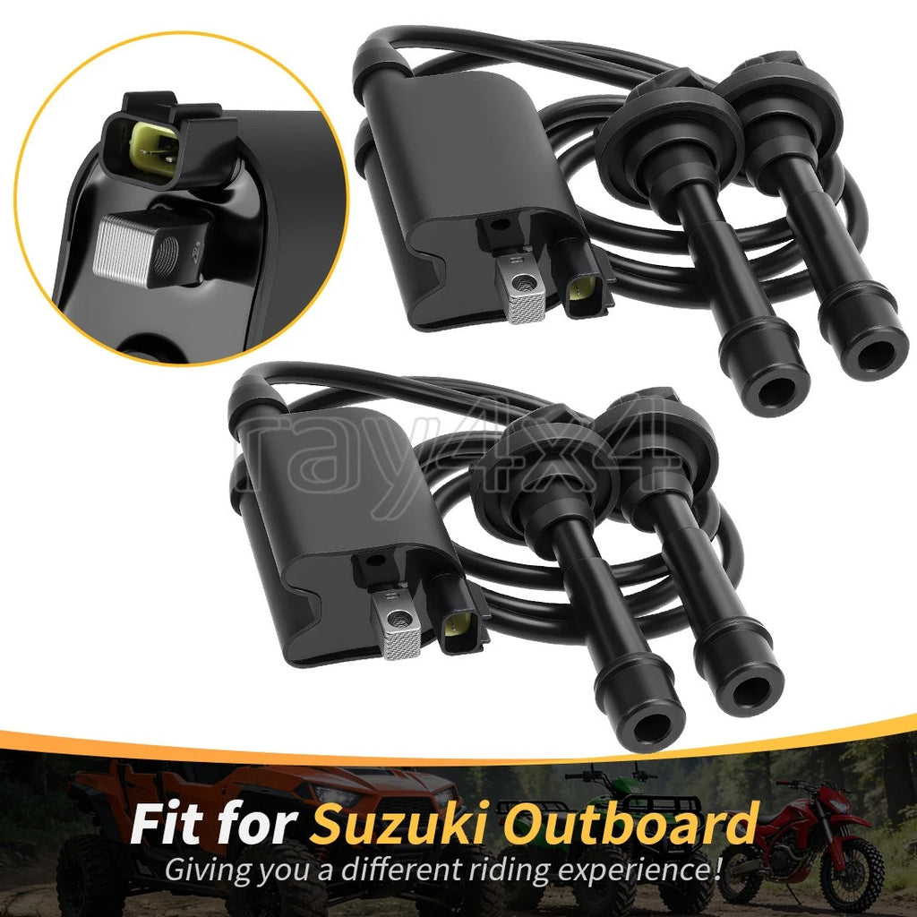 2X Ignition Coil 33410-90J00 for Suzuki DF90/100/115/140 (2000–2023)