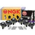 NGK 1 Ignition Coil & 6 Ruthenium HX Spark Plugs for Buick Chevy GMC