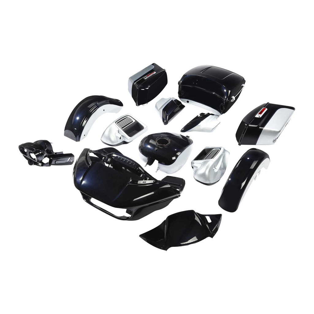 ABS Fairings Bodywork for Harley Road Glide (2015–2024) Midnight Blue Barracuda Silver