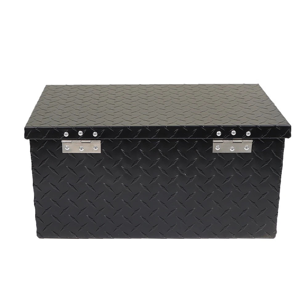 20" x 12" x 10" Black Aluminum Tool Box for Pickup Trailer