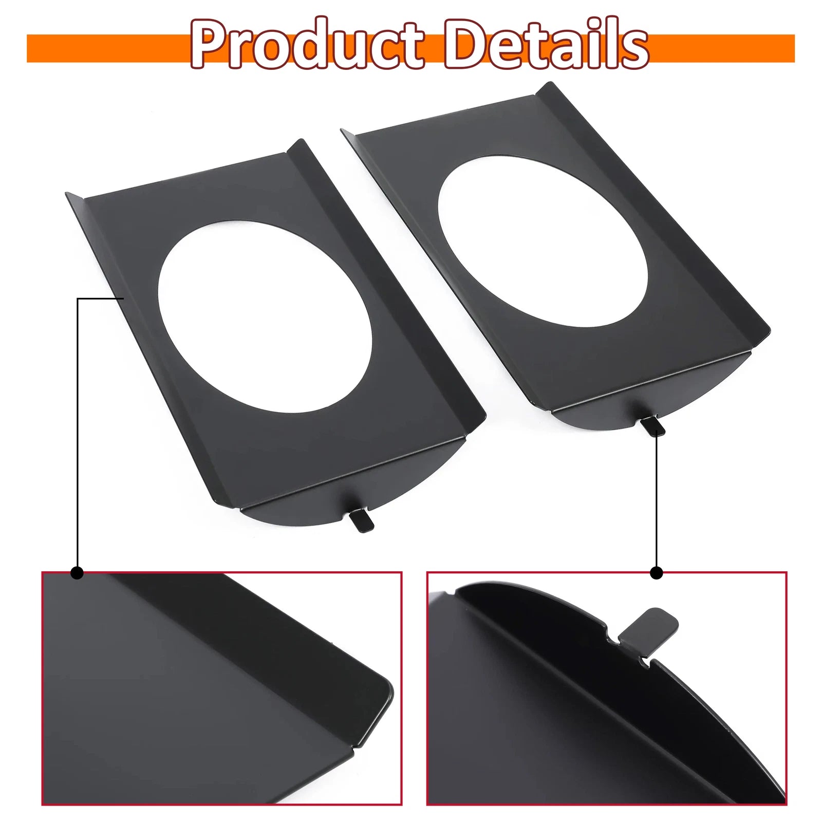 Behind Seat Speaker Brackets for Chevy C10 (1973–1987) for 6x9 Speakers