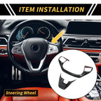 Set of 2 Carbon Fiber Steering Wheel Cover Trims for Ford Maverick (2022–2024)