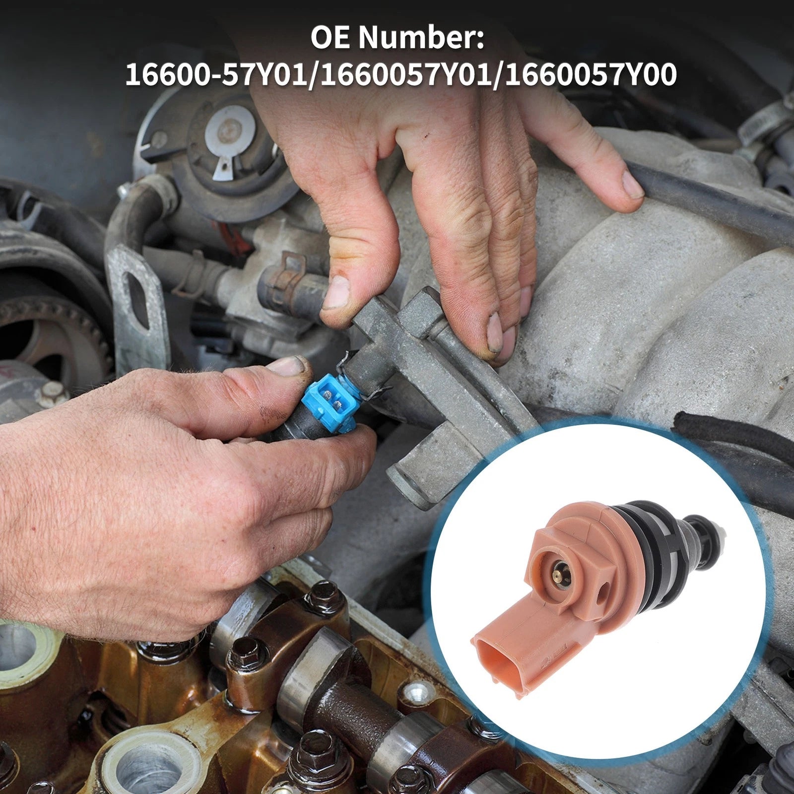 Fuel Injector No. 16600-57Y01 for Nissan Sunny Saloon 1.6 (1990–1994)