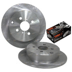 2 x Rear Disc Brake Rotors + Pads for Corolla ZZE122R (2001–2007)