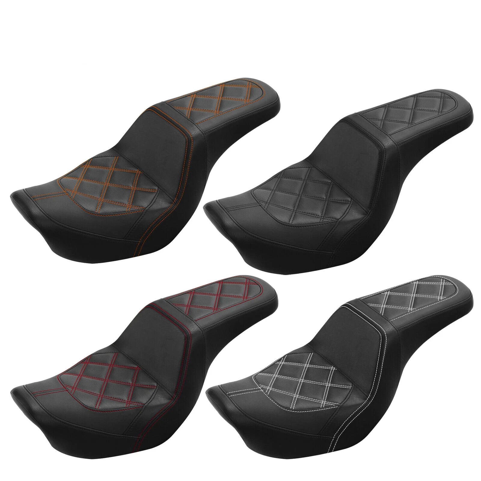 Driver Passenger Seat for Harley Dyna Low Rider Street Bob Super Glide (2006–2017)
