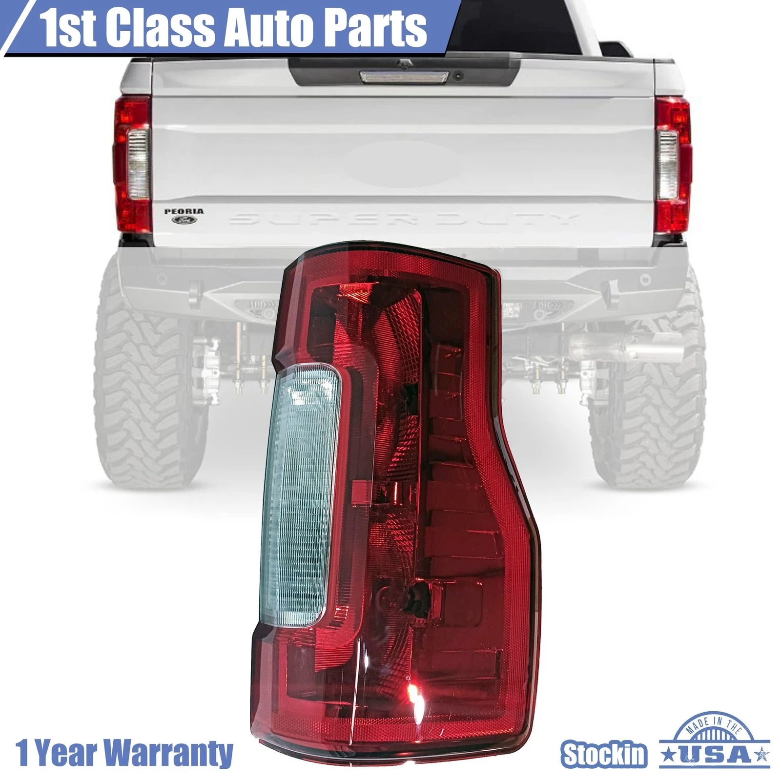Tail Light Assembly for Ford F250 Super Duty (2017–2019) Left Driver Side