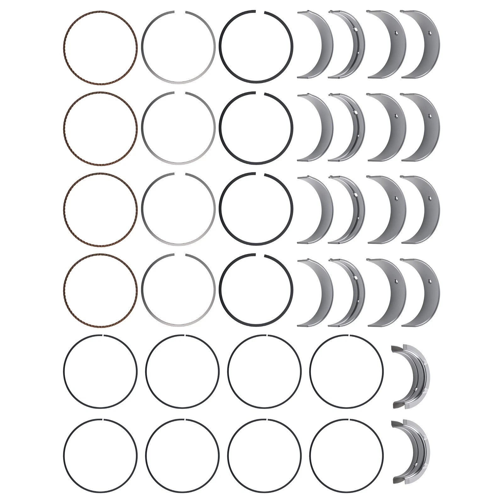 Engine Ring Bearing for Nissan Altima 2.4L (1993–1997) 89mm Standard Bore
