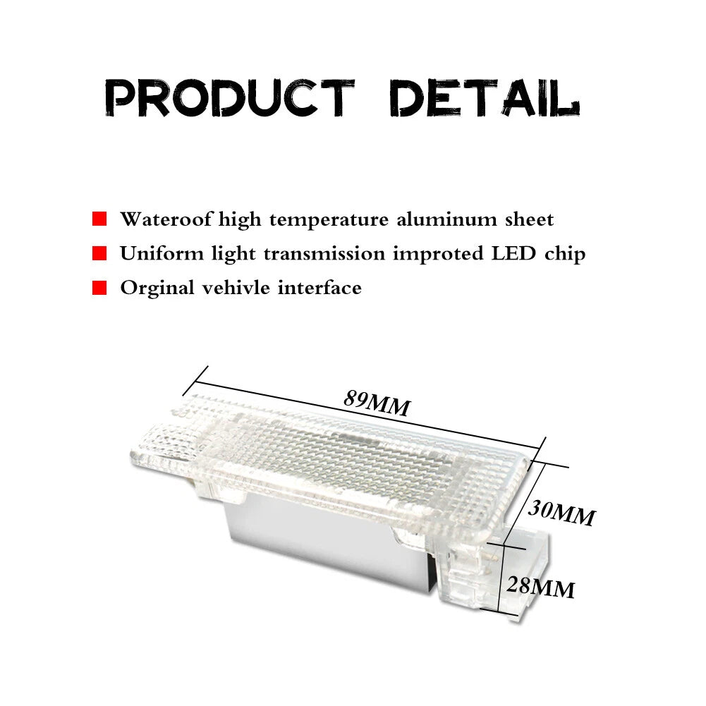 LED Trunk Cargo Area Light for VW Golf GTI Jetta Passat CC (2006–2019)
