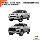 Matte Black Scuff Plate Door Sill Protector for Isuzu D-Max (20-25)