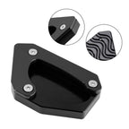 Kickstand Enlarger Plate Pad for Suzuki V-Strom 650 DL650 XT (2011–2024) Black