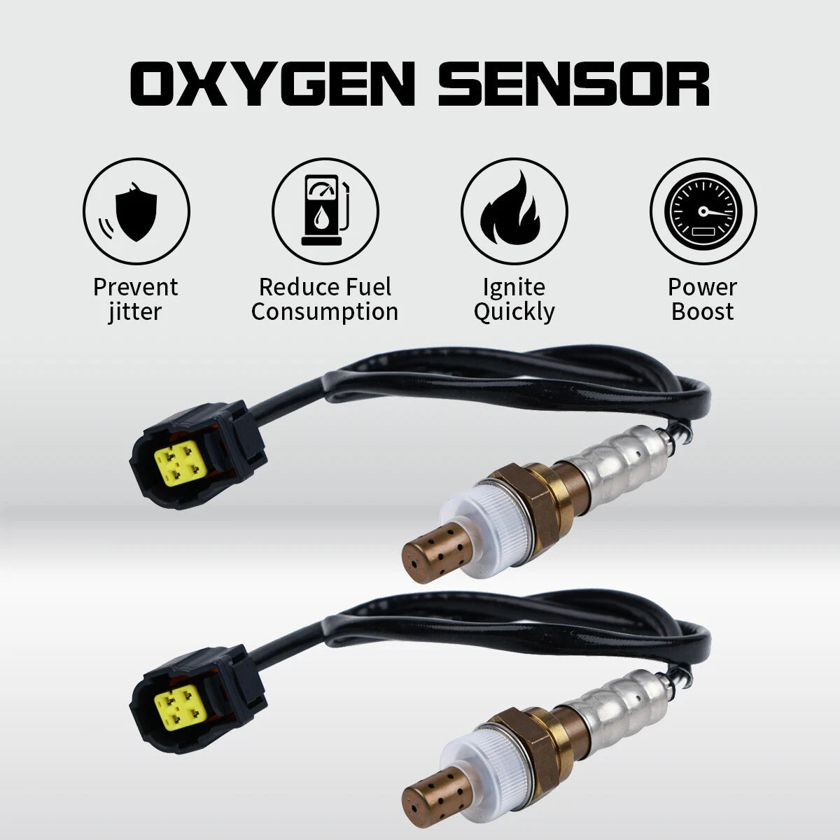 2pcs Up+Down Oxygen Sensor for Dodge Caravan 2004–2007, Stratus 2006 2.4L