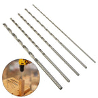 5Pcs Extra Long HSS Drill Bit Set for Metal (160mm, 2/3/3.5/4/5mm)